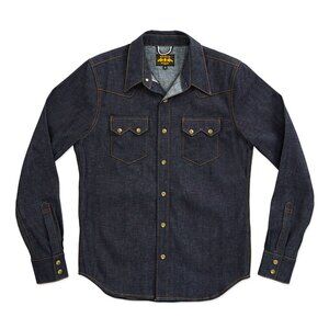 Bravestar The Sawtooth Selvage Denim Shirt, 8oz Japan Selvage Denim / SM- Small